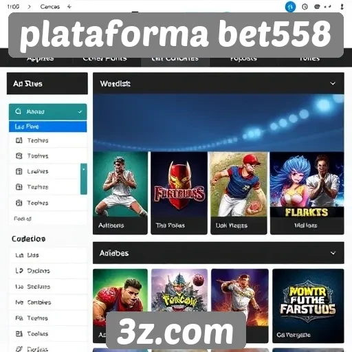 Apostas e jogos disponíveis na plataforma bet558